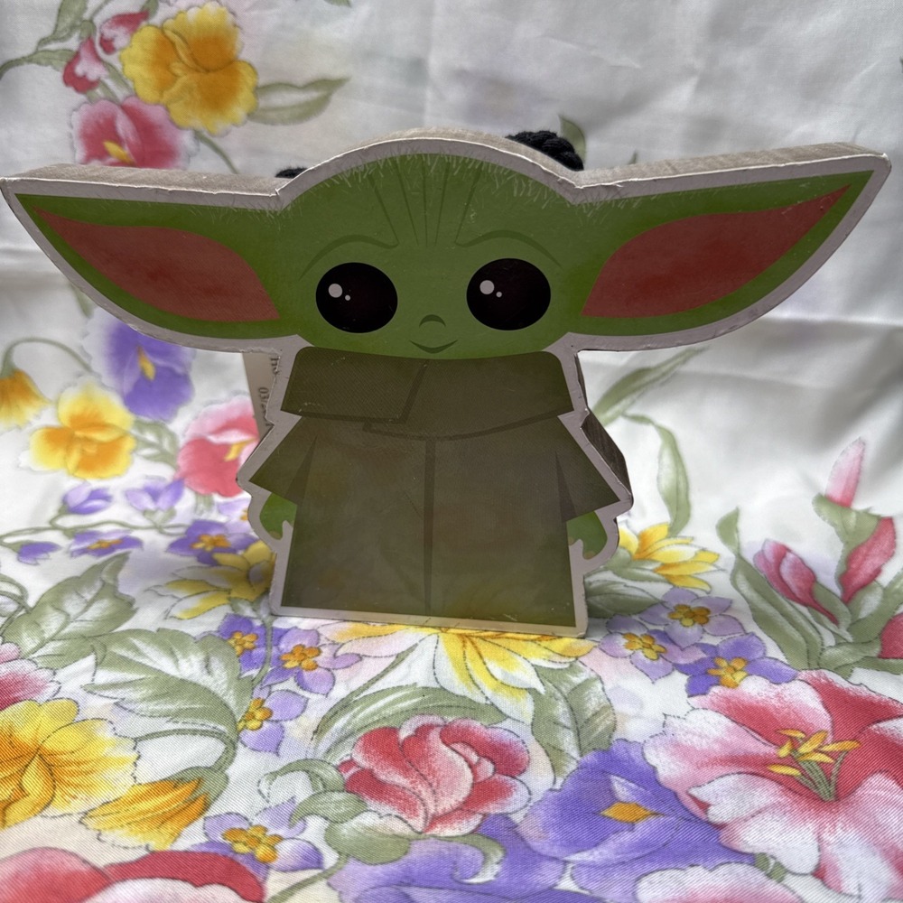Star Wars Mandalorian Grogu The Child Chunky Wood Hanging Decor 8x5